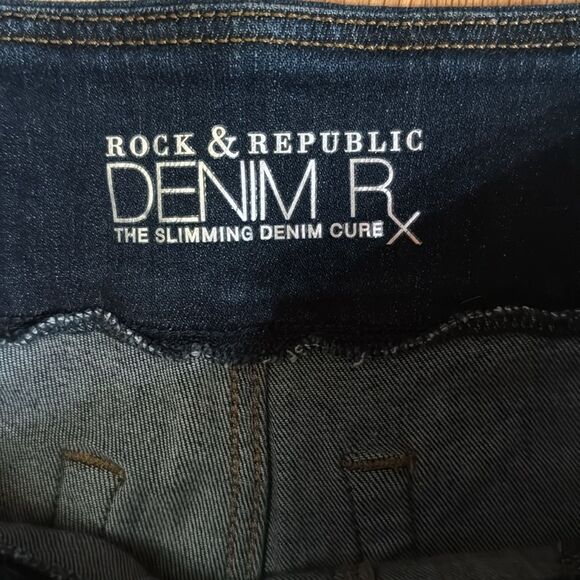 Rock & Republic Fever Crop sz 10 - Picture 2 of 5